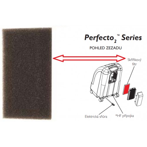 Filtr uhlíkový (skříňový) pro kyslíkový koncentrátor Invacare Perfecto 2 – N01